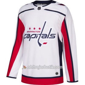 Män Ishockey Washington Capitals Tröja Blank Adidas Vit Authentic